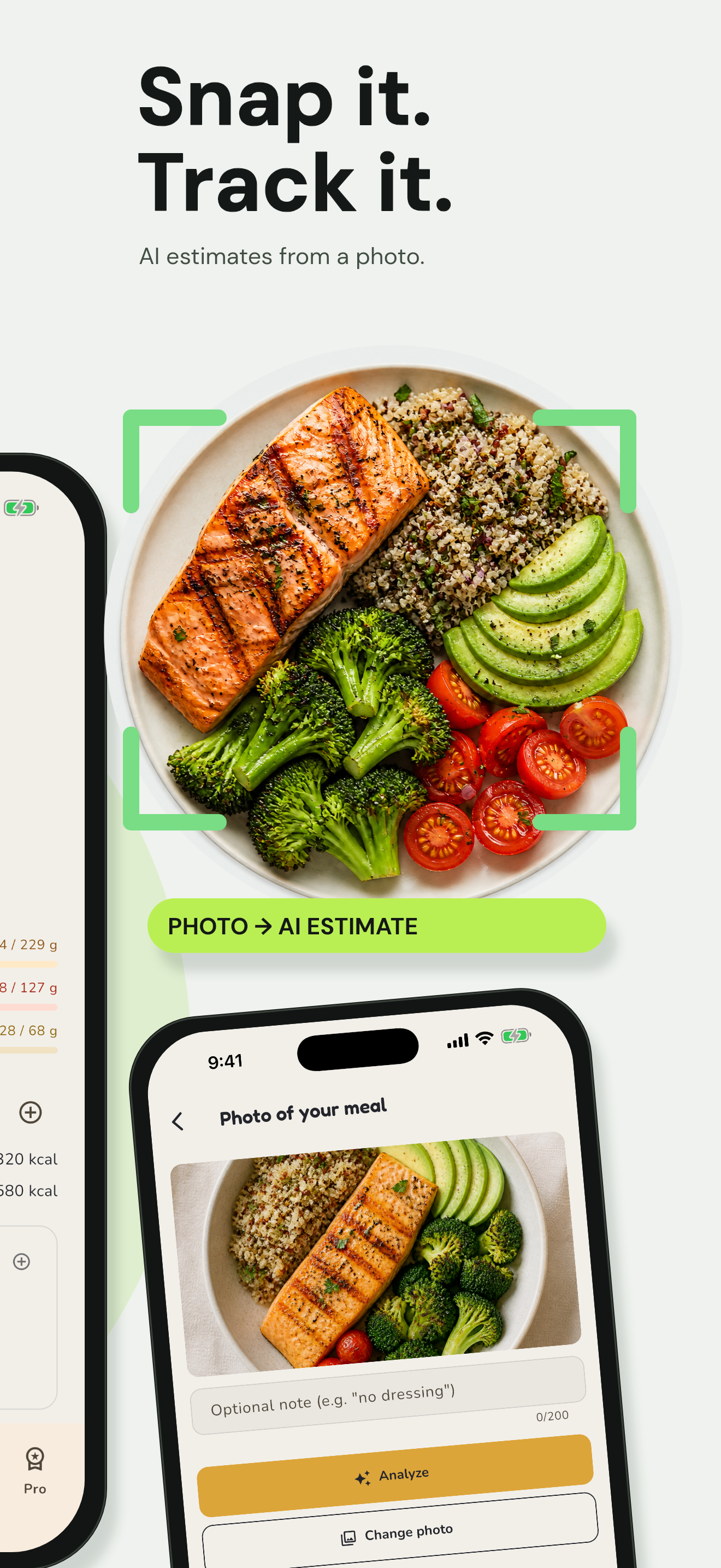 Add a meal from a photo in Melo